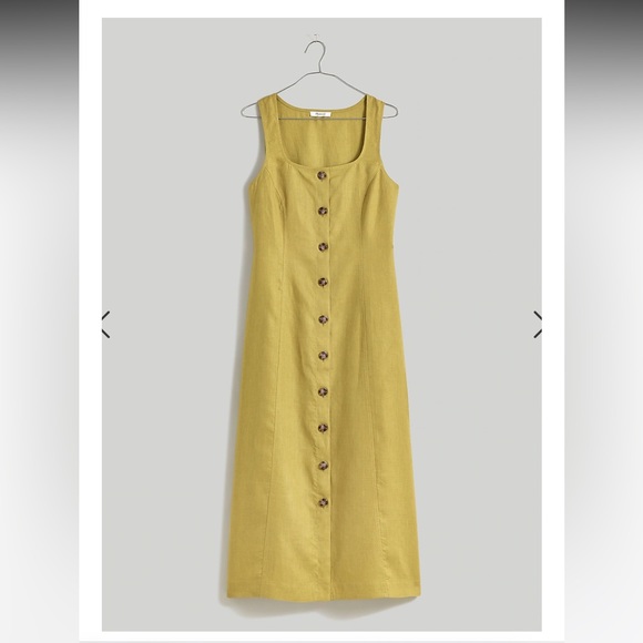 Madewell Dresses & Skirts - Citrus lime linen dress